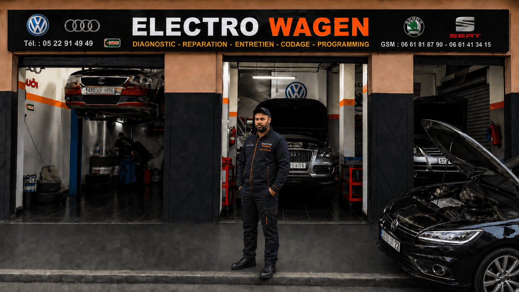 Facade Electro Wagen - 3 garages Al Oulfa
